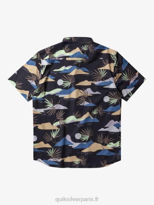 Hommes Quiksilver chemise à manches courtes slow dazed D6PT667 tarmac slow daze ss