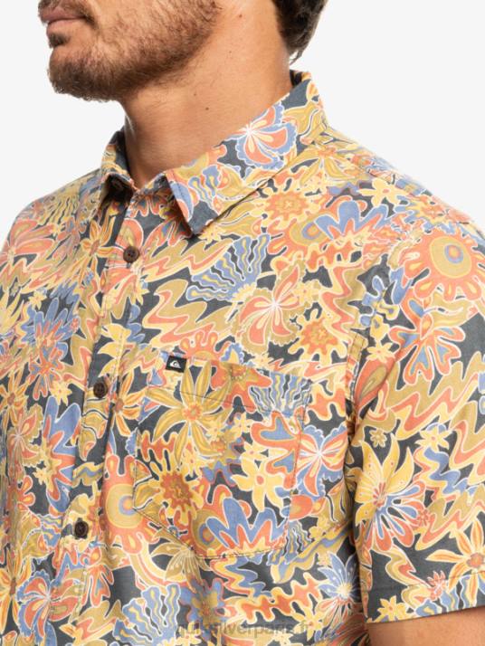 Hommes Quiksilver chemise à manches courtes surfadelica D6PT967 surfadelica ardoise foncée
