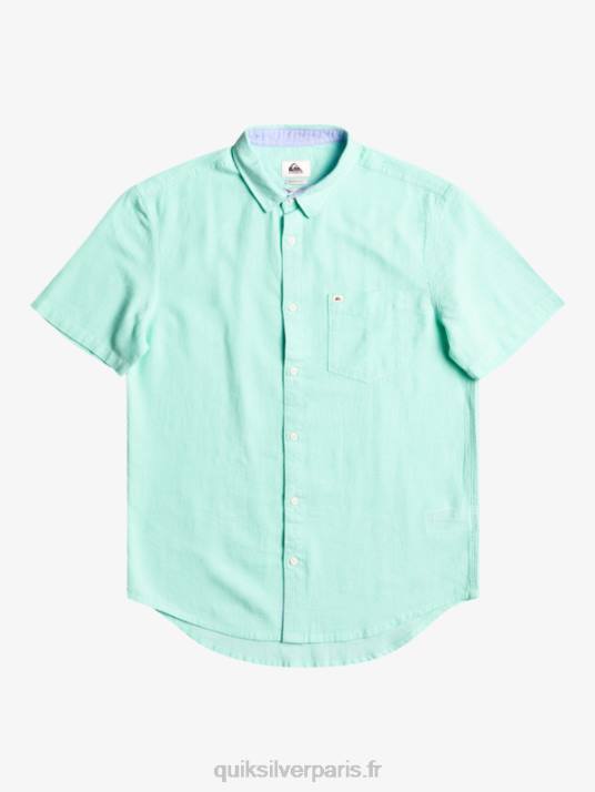 Hommes Quiksilver chemise à manches courtes time box D6PT1360 verre de plage