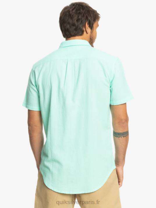 Hommes Quiksilver chemise à manches courtes time box D6PT1360 verre de plage