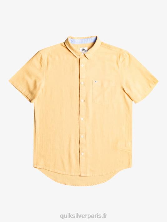 Hommes Quiksilver chemise à manches courtes time box D6PT1361 blé