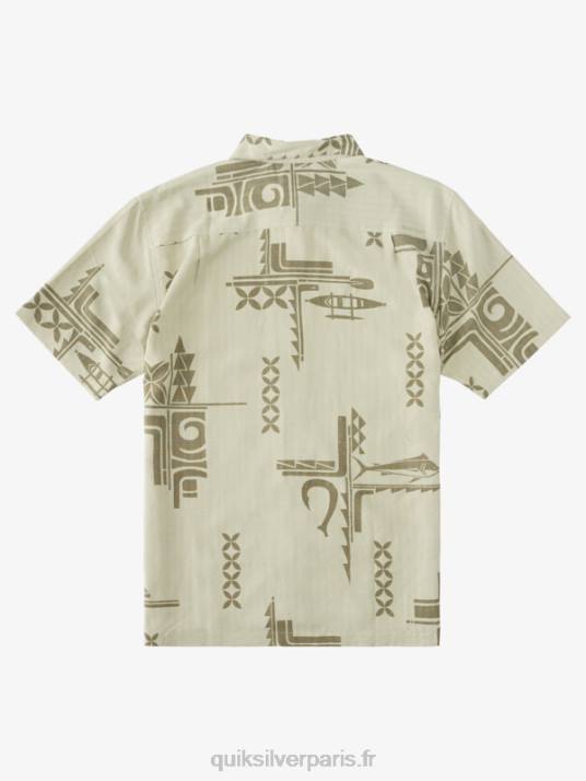 Hommes Quiksilver chemise à manches courtes waterman big catch D6PT863 grande prise de thé