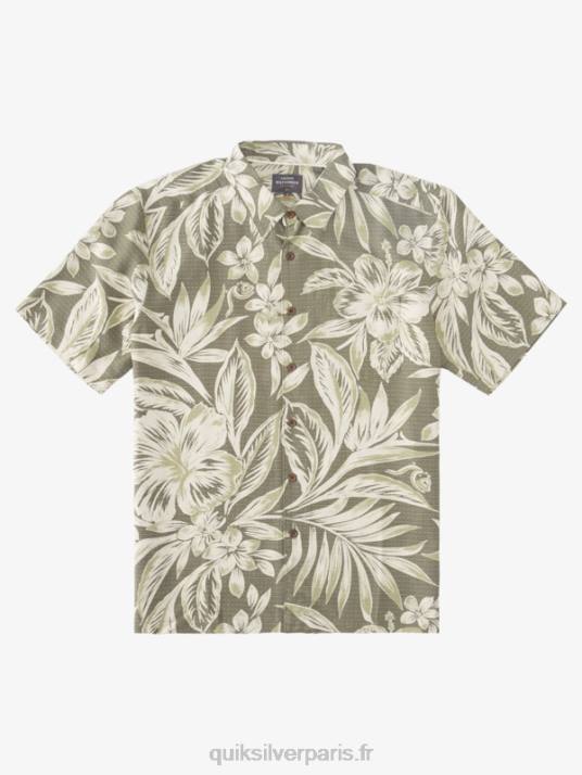 Hommes Quiksilver chemise à manches courtes waterman brunch time D6PT1334 jours de brunch poussiéreux aux olives