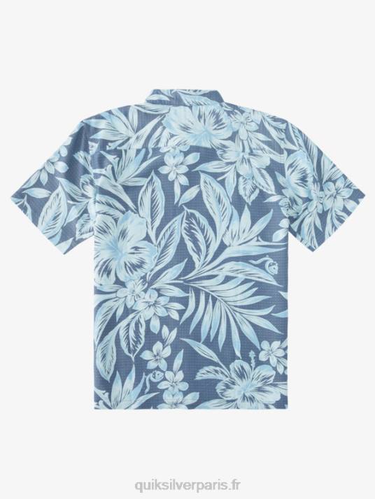 Hommes Quiksilver chemise à manches courtes waterman brunch time D6PT1335 enseigne les jours de brunch bleus