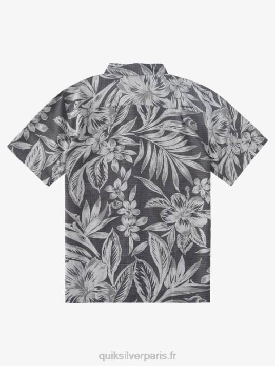 Hommes Quiksilver chemise à manches courtes waterman brunch time D6PT1336 jours de brunch noir