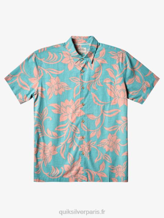 Hommes Quiksilver chemise à manches courtes waterman chaque week-end D6PT288 bleu turquoise tous les week-ends w