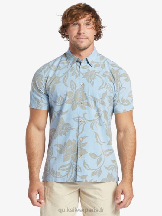 Hommes Quiksilver chemise à manches courtes waterman chaque week-end D6PT289 bleu crépuscule tous les week-ends w