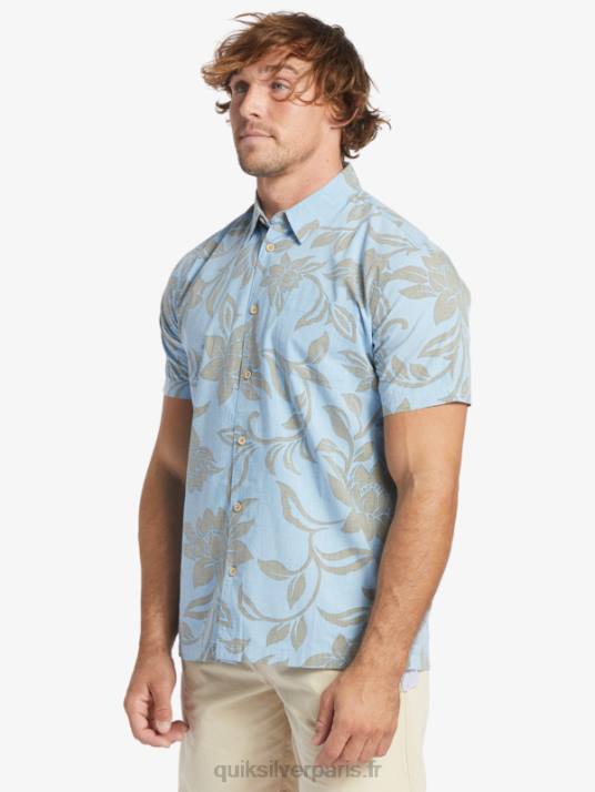 Hommes Quiksilver chemise à manches courtes waterman chaque week-end D6PT289 bleu crépuscule tous les week-ends w