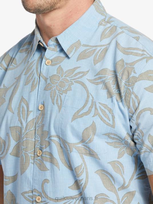 Hommes Quiksilver chemise à manches courtes waterman chaque week-end D6PT289 bleu crépuscule tous les week-ends w