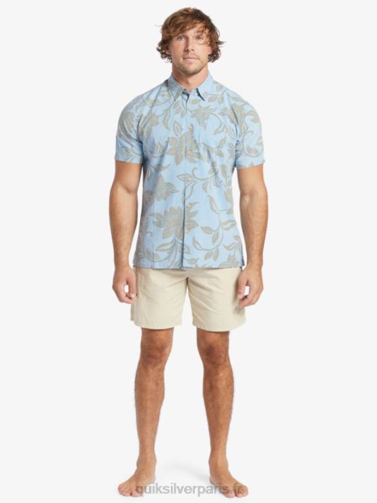 Hommes Quiksilver chemise à manches courtes waterman chaque week-end D6PT289 bleu crépuscule tous les week-ends w