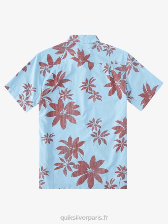 Hommes Quiksilver chemise à manches courtes waterman hot nights D6PT1487 crépuscule bleu nuits chaudes