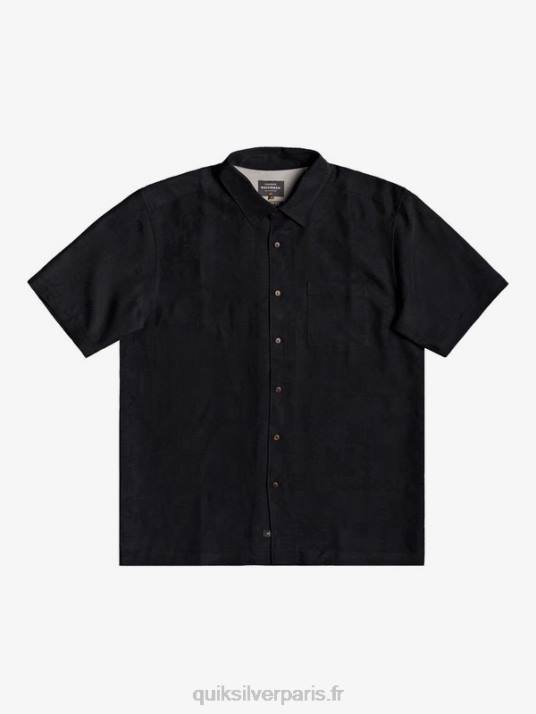 Hommes Quiksilver chemise à manches courtes waterman kelpies bay D6PT1357 noir