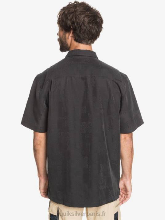 Hommes Quiksilver chemise à manches courtes waterman kelpies bay D6PT1357 noir
