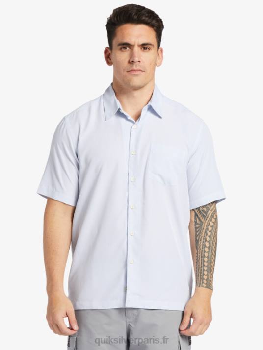 Hommes Quiksilver chemise à manches courtes waterman kings cliff D6PT281 falaise des rois blancs