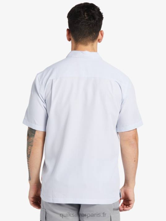 Hommes Quiksilver chemise à manches courtes waterman kings cliff D6PT281 falaise des rois blancs