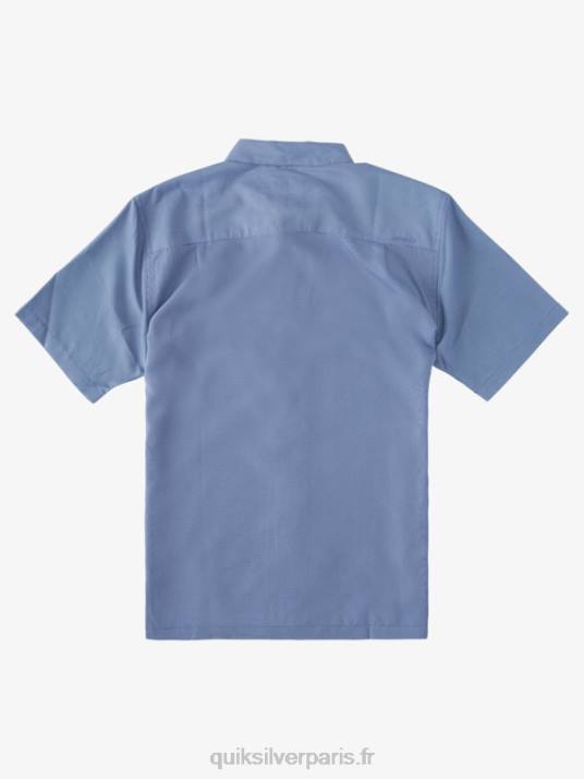 Hommes Quiksilver chemise à manches courtes waterman kings cliff D6PT282 enseigne falaise des rois bleus