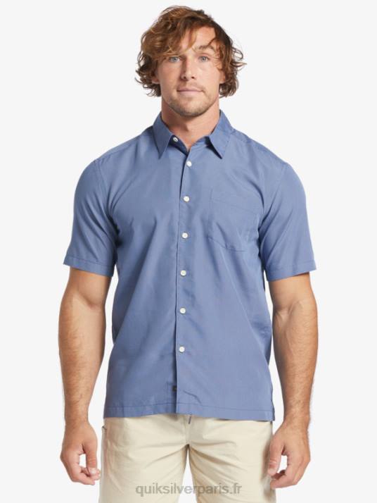 Hommes Quiksilver chemise à manches courtes waterman kings cliff D6PT282 enseigne falaise des rois bleus