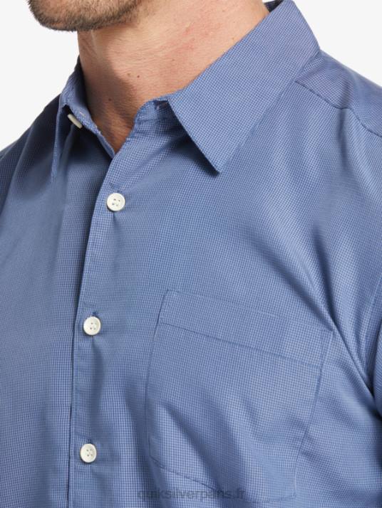 Hommes Quiksilver chemise à manches courtes waterman kings cliff D6PT282 enseigne falaise des rois bleus