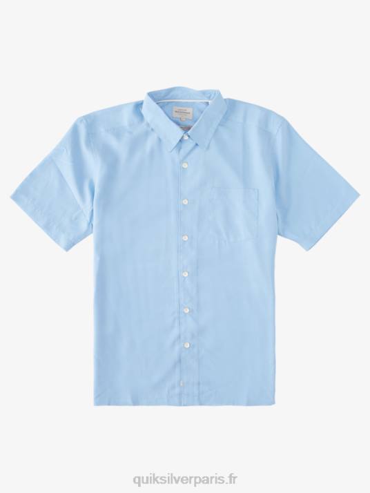 Hommes Quiksilver chemise à manches courtes waterman kings cliff D6PT285 falaise des rois bleu crépuscule