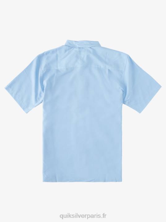 Hommes Quiksilver chemise à manches courtes waterman kings cliff D6PT285 falaise des rois bleu crépuscule