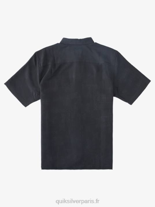 Hommes Quiksilver chemise à manches courtes waterman manele bay D6PT798 noir