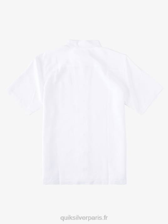 Hommes Quiksilver chemise à manches courtes waterman manele bay D6PT799 blanc