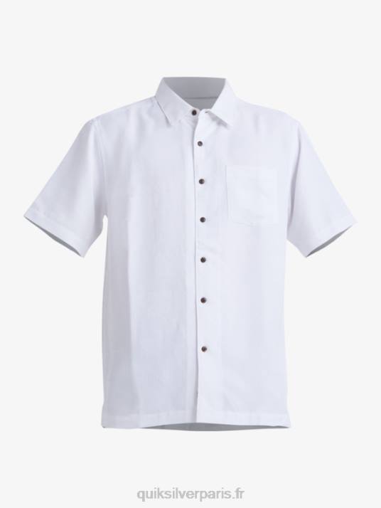 Hommes Quiksilver chemise à manches courtes waterman manele bay D6PT799 blanc