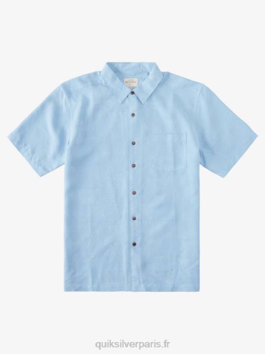 Hommes Quiksilver chemise à manches courtes waterman manele bay D6PT800 bleu crépuscule