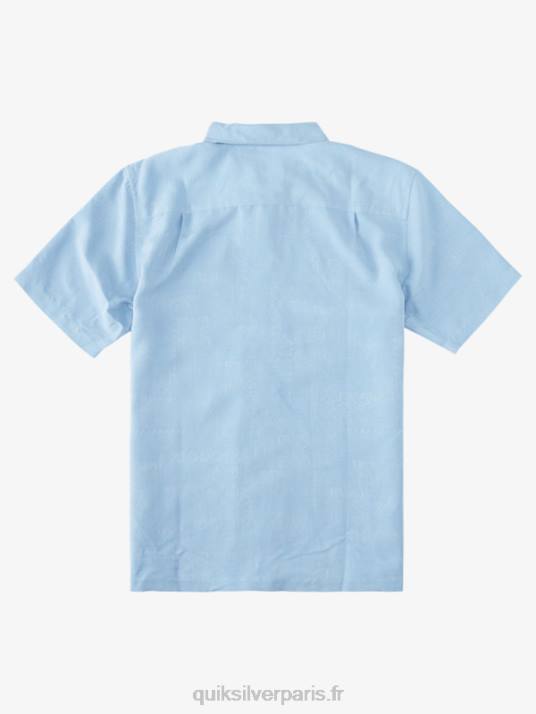 Hommes Quiksilver chemise à manches courtes waterman manele bay D6PT800 bleu crépuscule