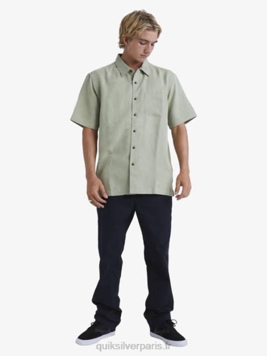 Hommes Quiksilver chemise à manches courtes waterman manele bay D6PT801 thé