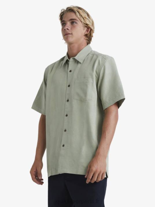Hommes Quiksilver chemise à manches courtes waterman manele bay D6PT801 thé