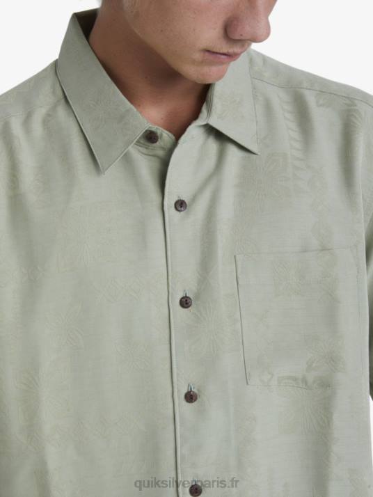Hommes Quiksilver chemise à manches courtes waterman manele bay D6PT801 thé