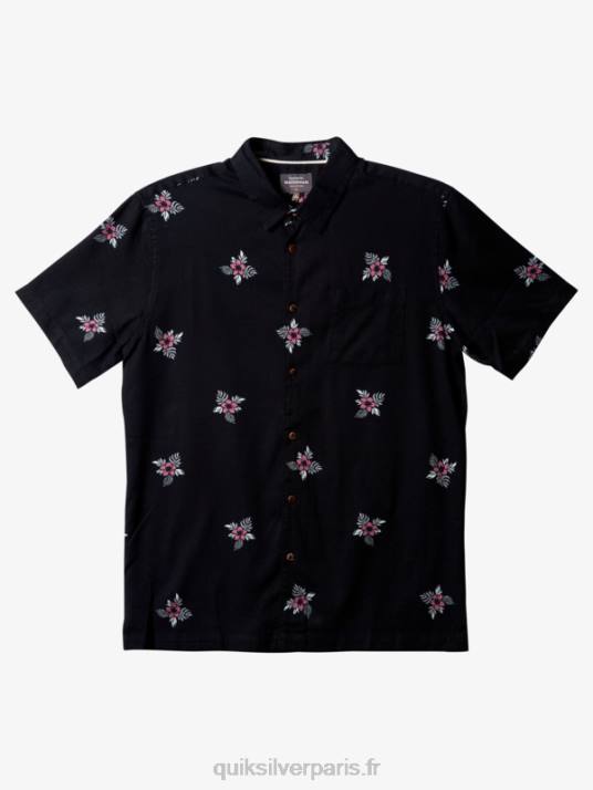 Hommes Quiksilver chemise à manches courtes waterman petites pédales D6PT424 petites pédales noires