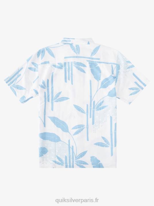 Hommes Quiksilver chemise à manches courtes waterman surf riff D6PT837 riff de surf bleu crépuscule