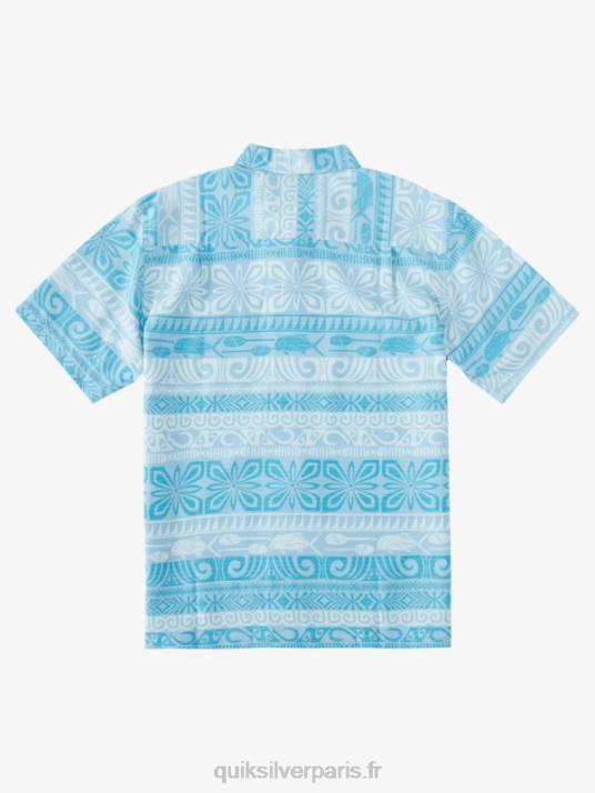 Hommes Quiksilver chemise à manches courtes waterman tapa aujourd\'hui D6PT963 tapa bleu crépuscule aujourd\'hui