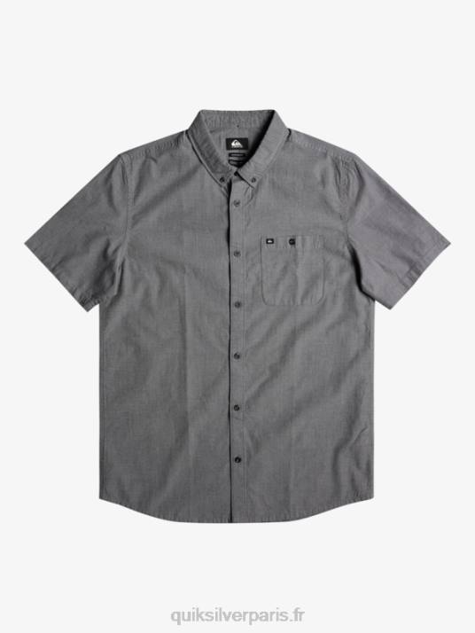Hommes Quiksilver chemise à manches courtes winfall D6PT376 noir