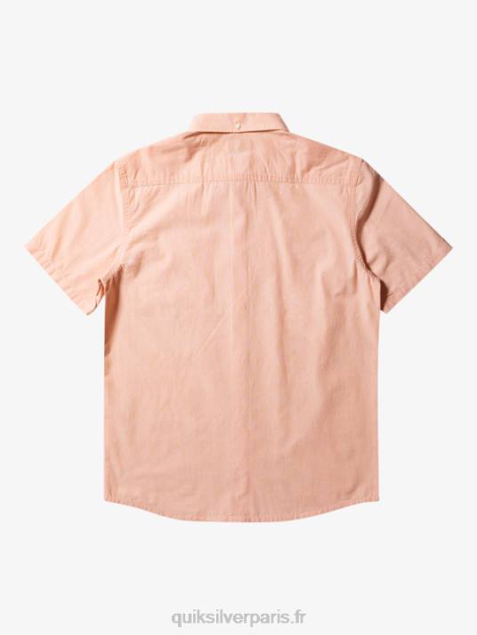 Hommes Quiksilver chemise à manches courtes winfall D6PT378 bronzer au cuivre