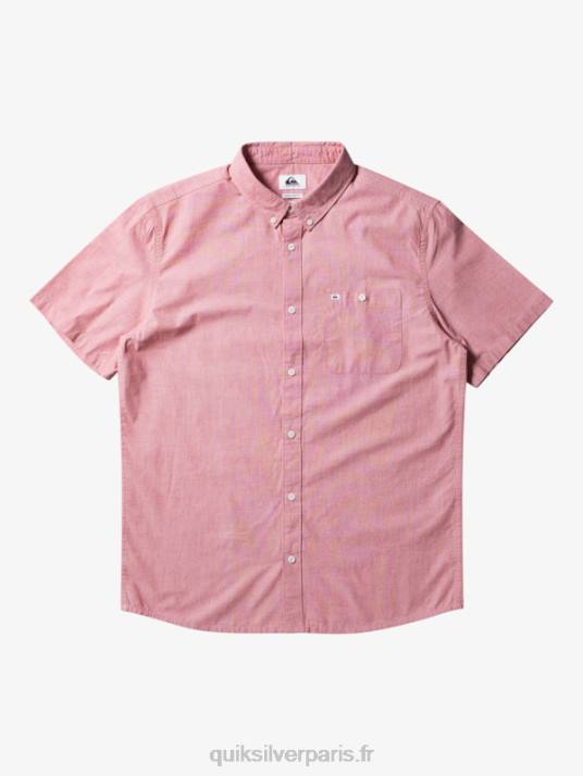 Hommes Quiksilver chemise à manches courtes winfall D6PT379 ocre rouge
