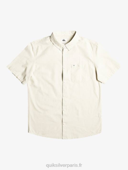 Hommes Quiksilver chemise à manches courtes winfall D6PT381 plaza taupe