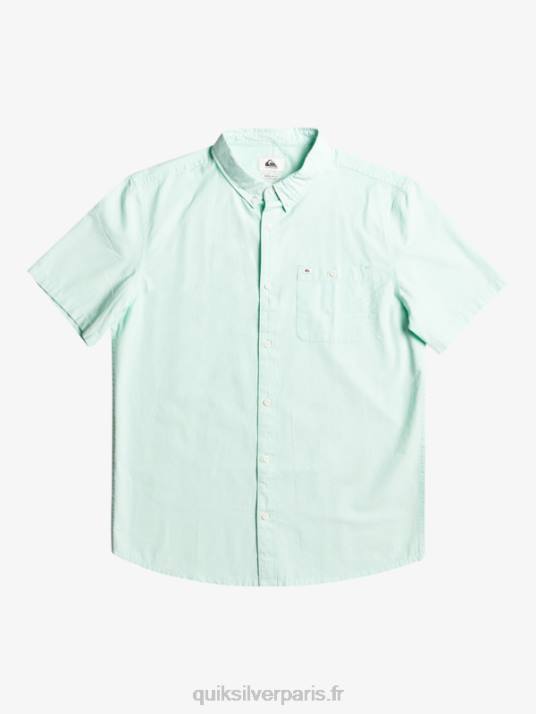 Hommes Quiksilver chemise à manches courtes winfall D6PT382 eau glacée