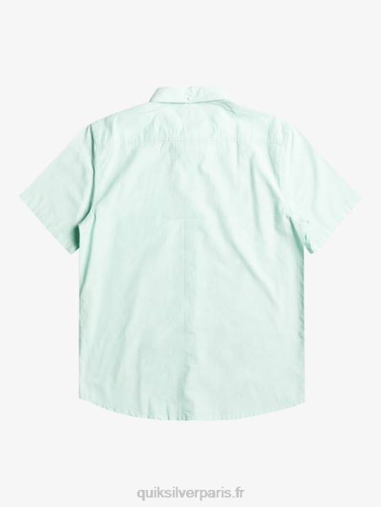 Hommes Quiksilver chemise à manches courtes winfall D6PT382 eau glacée