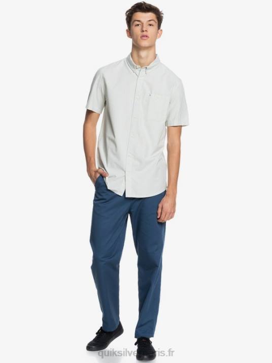 Hommes Quiksilver chemise à manches courtes winfall D6PT383 sauge du désert