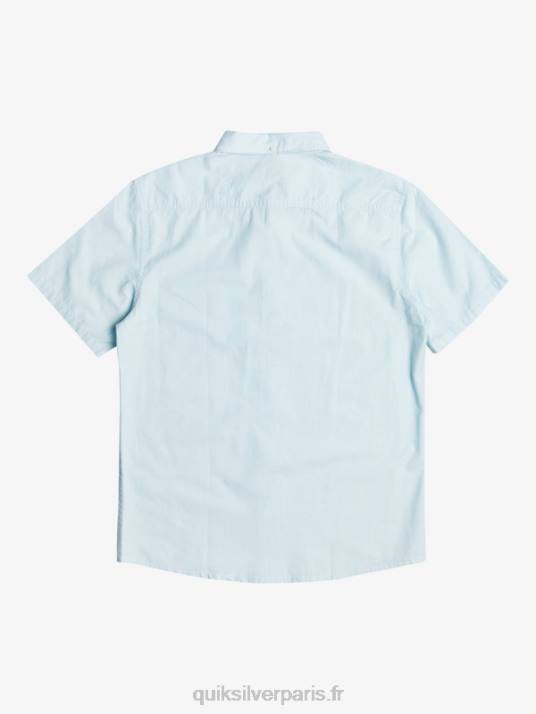 Hommes Quiksilver chemise à manches courtes winfall D6PT384 bleu aéré