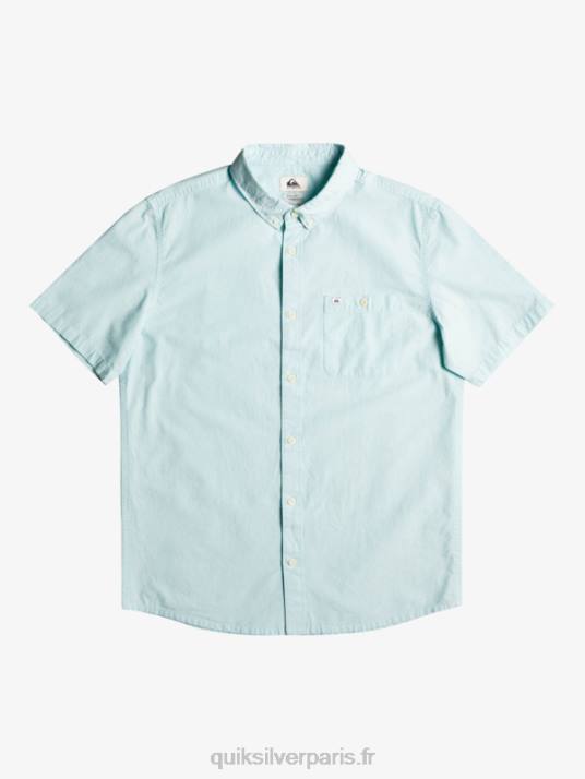 Hommes Quiksilver chemise à manches courtes winfall D6PT385 ange bleu