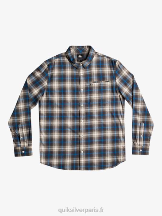 Hommes Quiksilver chemise à manches longues stretch cramond D6PT1048 cramond de feuilles de vigne