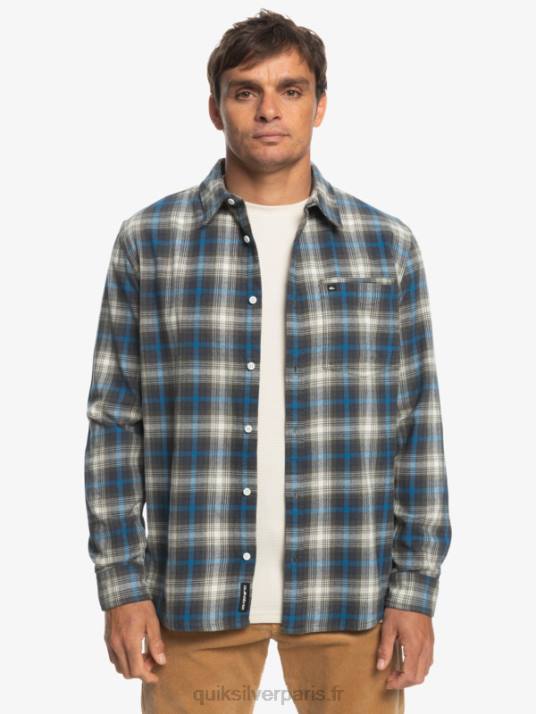 Hommes Quiksilver chemise à manches longues stretch cramond D6PT1048 cramond de feuilles de vigne