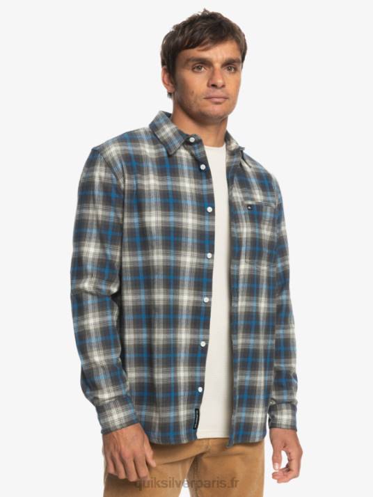 Hommes Quiksilver chemise à manches longues stretch cramond D6PT1048 cramond de feuilles de vigne