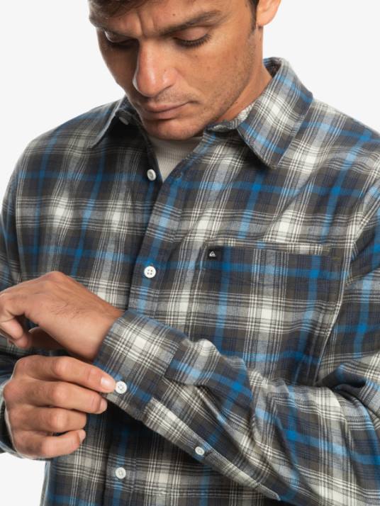 Hommes Quiksilver chemise à manches longues stretch cramond D6PT1048 cramond de feuilles de vigne