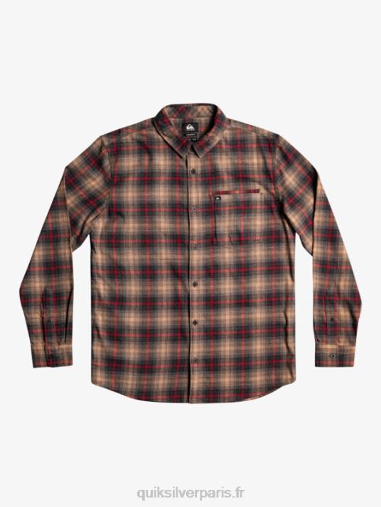 Hommes Quiksilver chemise à manches longues stretch cramond D6PT1049 Cramond de vin rubis