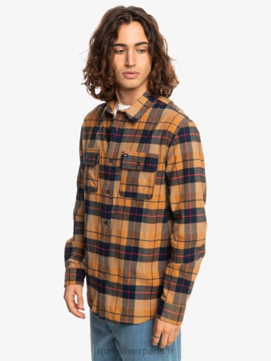 Hommes Quiksilver chemise à manches longues stretch kinsale D6PT1506 cassonade kinsale